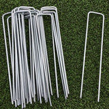 Landscape Staples - Galvanized Garden Stakes 6" (100 PCS U-Shaped)