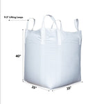 Bulk Bag (FIBC) - Duffle Top, Flat Bottom 35” x 35” x 43”